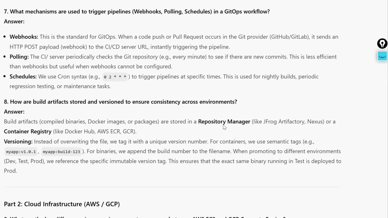 Interview preparation Cloud & DevOps Questions & Answers| AWS | GCP | Kubernetes | CI/CD #devops