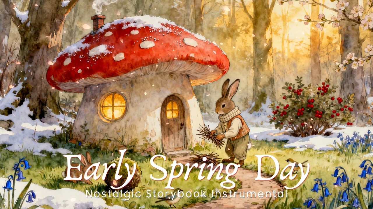 Finding Warmth in the Thawing Forest 🍄🌿 | Spring Ambience & Nostalgic Storybook Tales