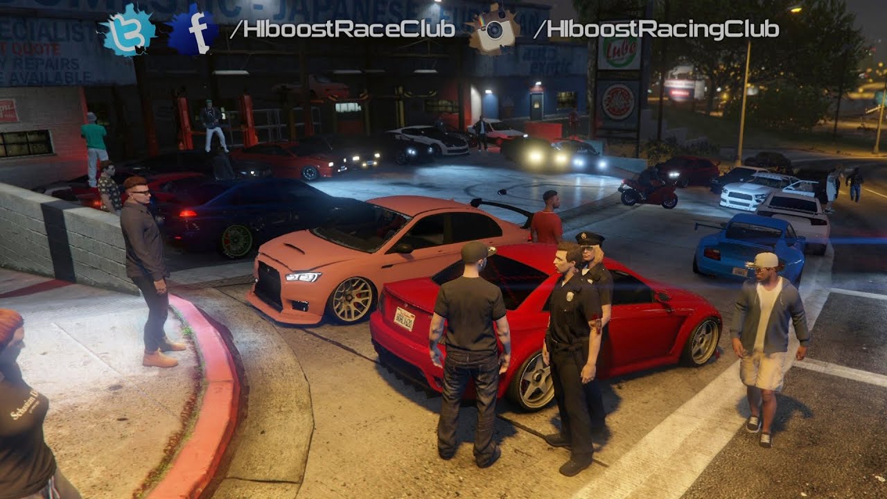 Grand Theft Auto V Online (PS4) | Street Car Meet Pt. 2 | Turbo Fusilade, Dock + LS River Drags