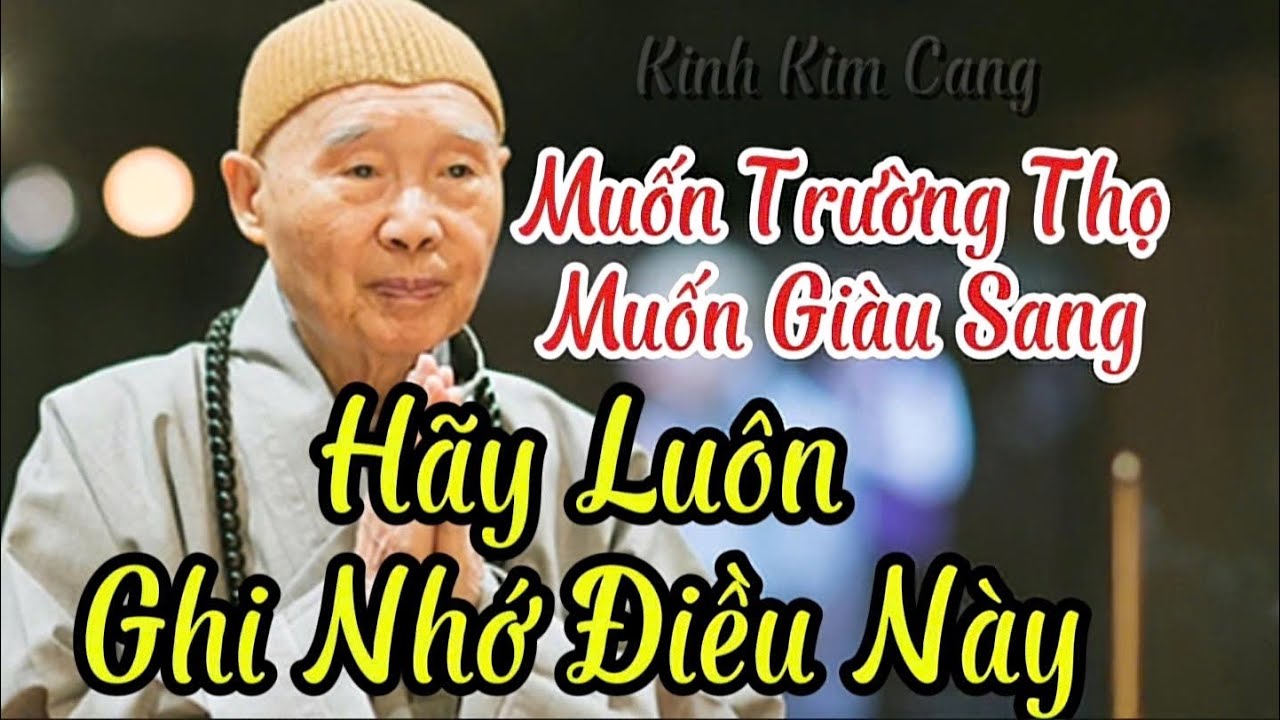 Tập 93 Muốn Giàu Sang Và Trường Thọ Hãy Luôn Ghi Nhớ Điều Này | Pháp Sư Tịnh Không