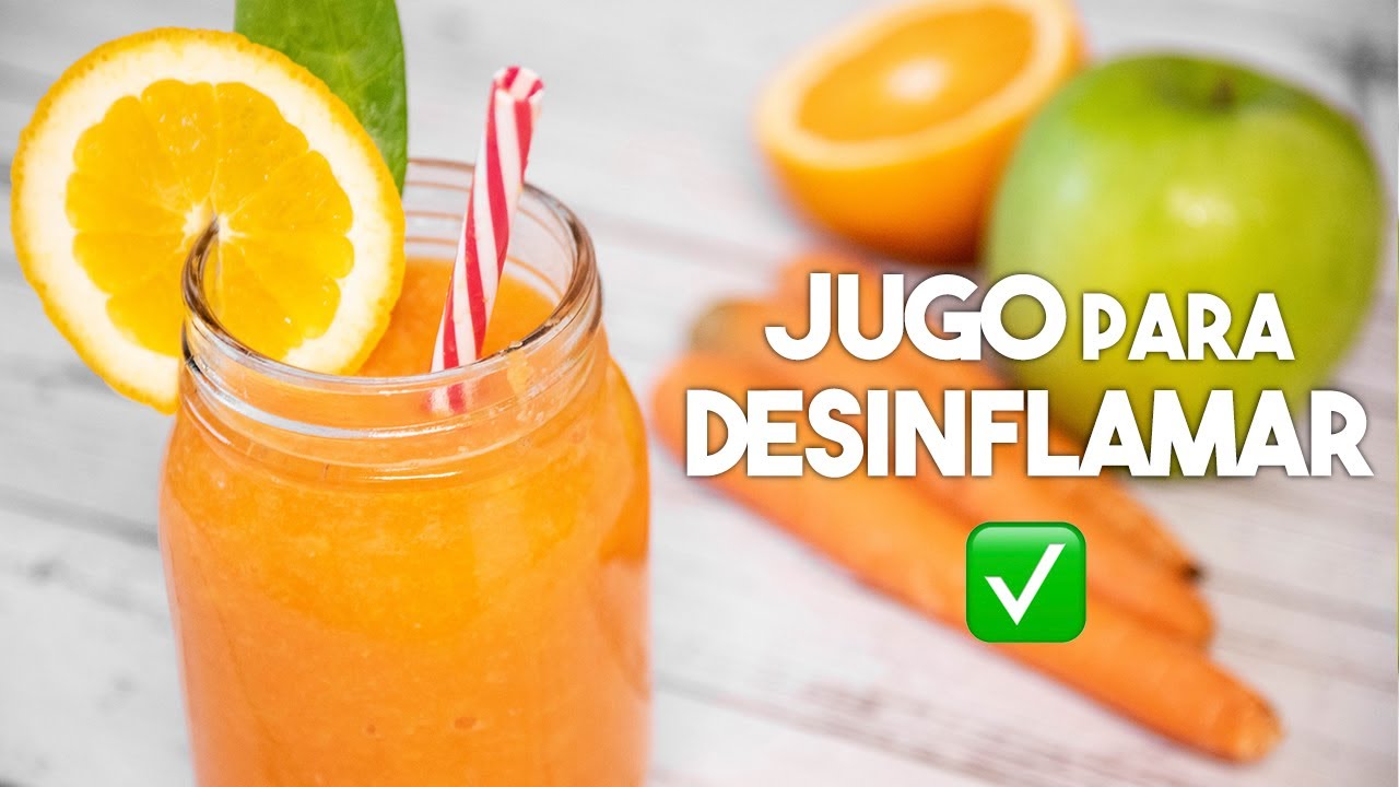 JUGO para DESINFLAMAR el COLON 🥕🍏 ¡Bebidas Desintoxicantes!