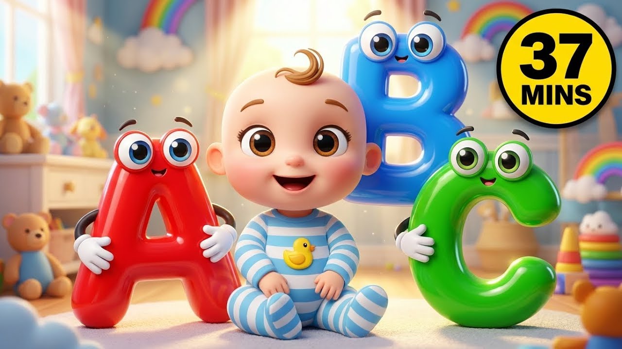 ABC Song 37 Minutes | A to Z Alphabet Learning for Kids & Toddlers | Preschool ABC Video