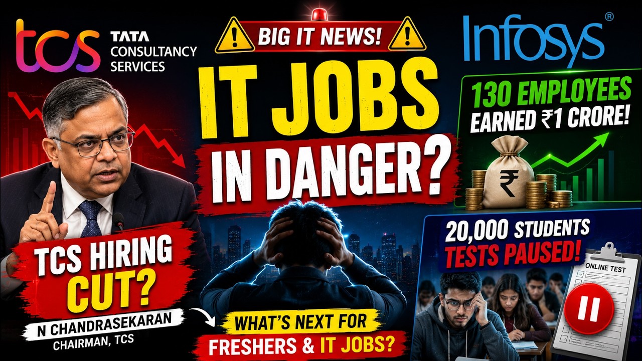 TCS Hiring Stopped? Big Update for IT Employees Infosys 1 Crore Salary 130 employees #hiring #itjobs
