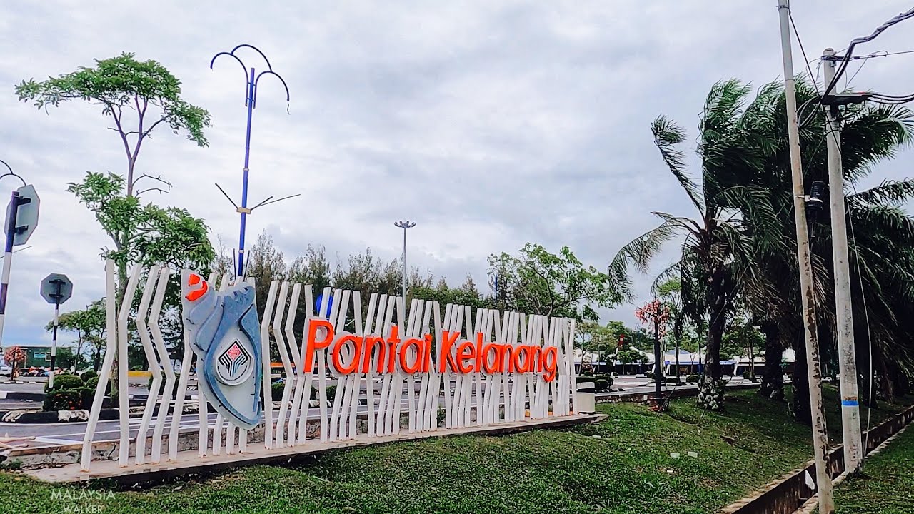 Walk Tour Pantai Kelanang During Rough Sea, Selangor | Pantai Kelanang Laut Bergelora, Air Pasang