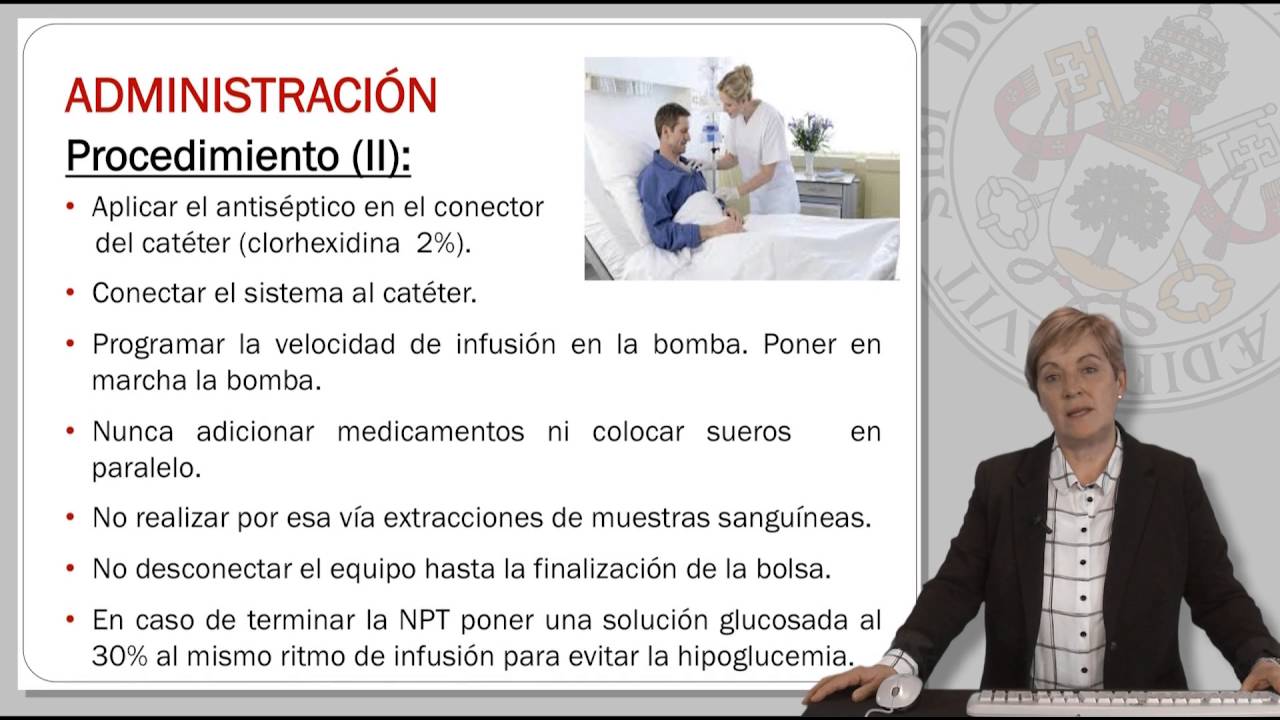 NUTRICIÓN PARENTERAL. ADMINISTRACIÓN Y CONTROL