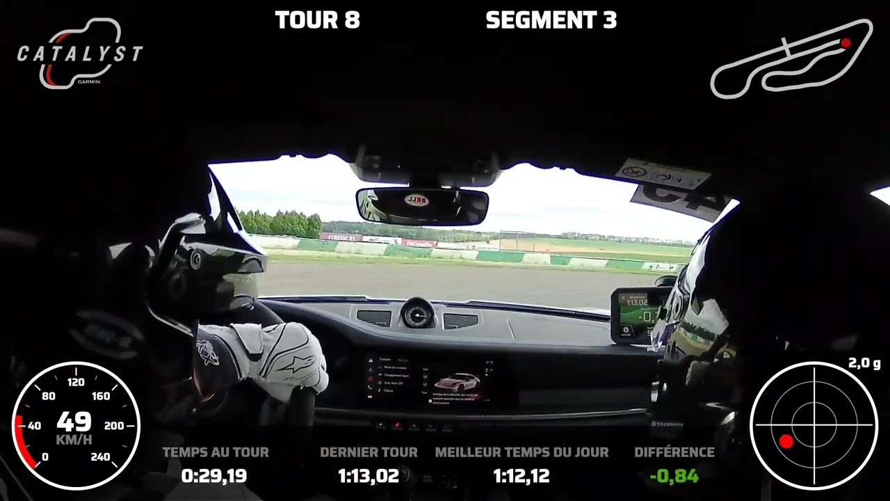 Porsche 992 GT3 circuit de Mettet  1min10,63 avec ma fille Eléa