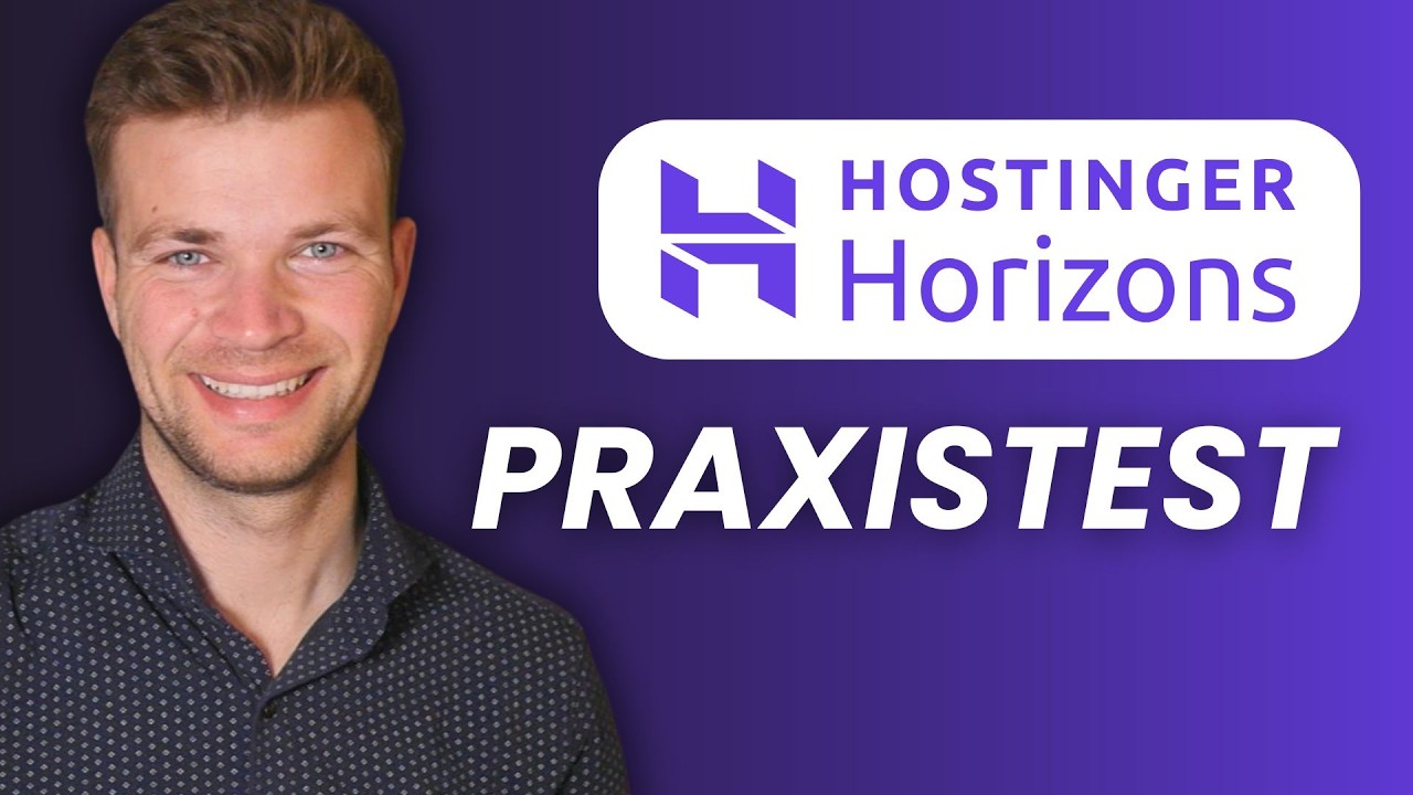 Hostinger Horizons im Praxistest - Das kann der KI Web-App Builder!