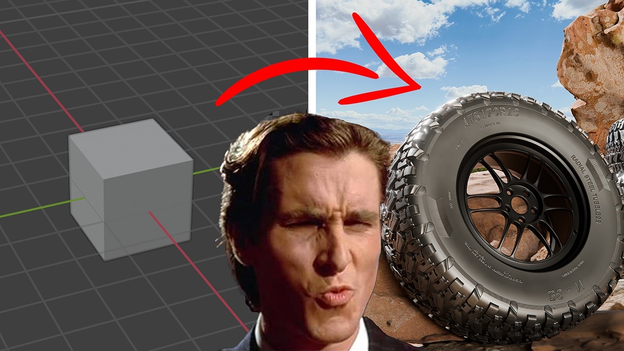 How to model OFF-ROAD Tires In Blender