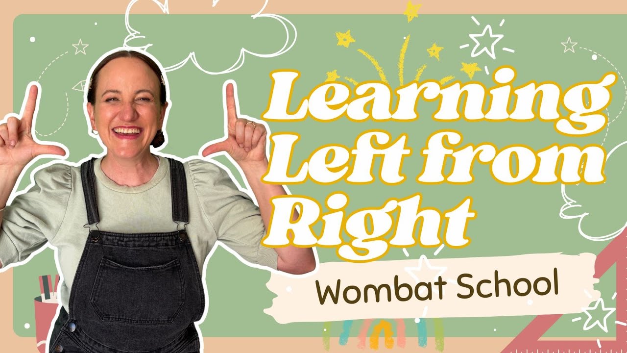 Learn Left from Right | Fun Wombat School Lesson for Kids