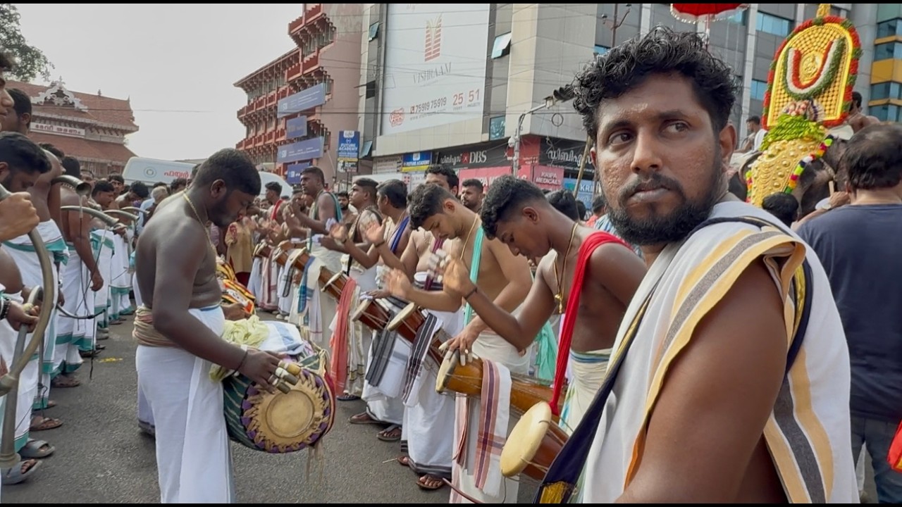 Panchavadyam at Thrissur Pooram 2025 | Majestic Temple Drums in Front of Elephants | Kerala | India
