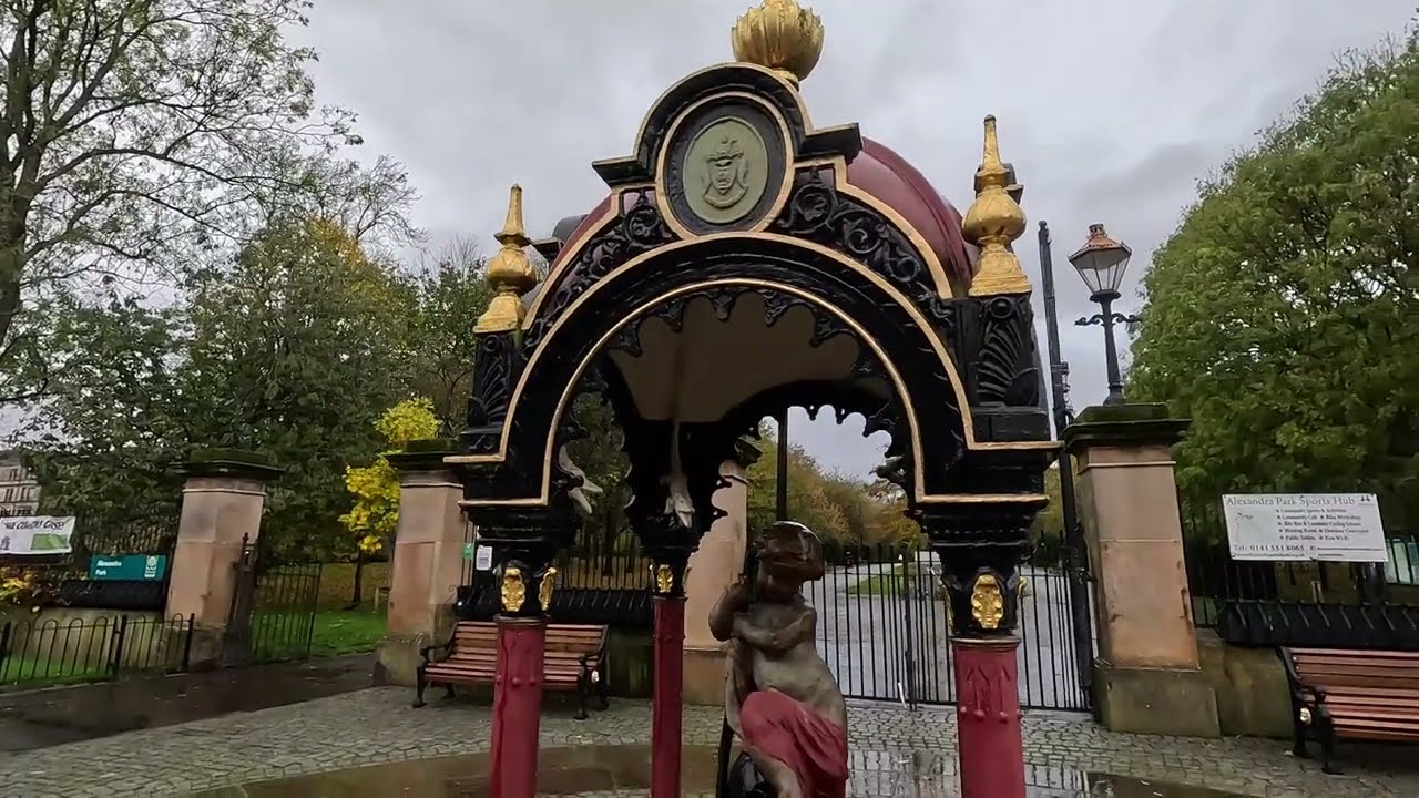 Walking Glasgow Alexander Park 4K 60fps
