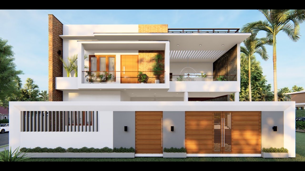 3,400 sqft  3BHK Contemporary House at Thanjavur