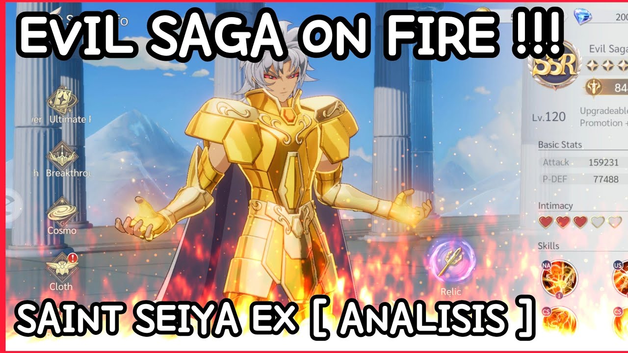 Saint Seiya EX [ ANALISIS ON FIRE ] Evil Saga (SSR)