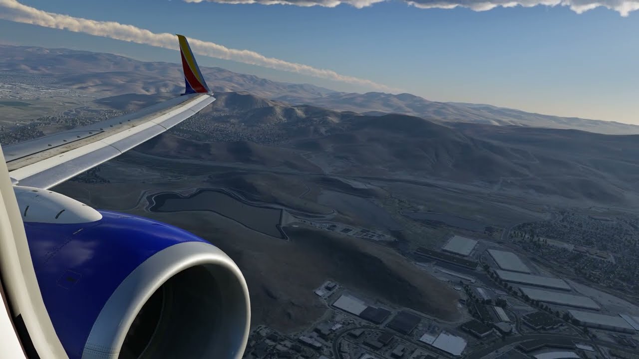 Xplane 12 departure from Reno, LevelUp 737 800