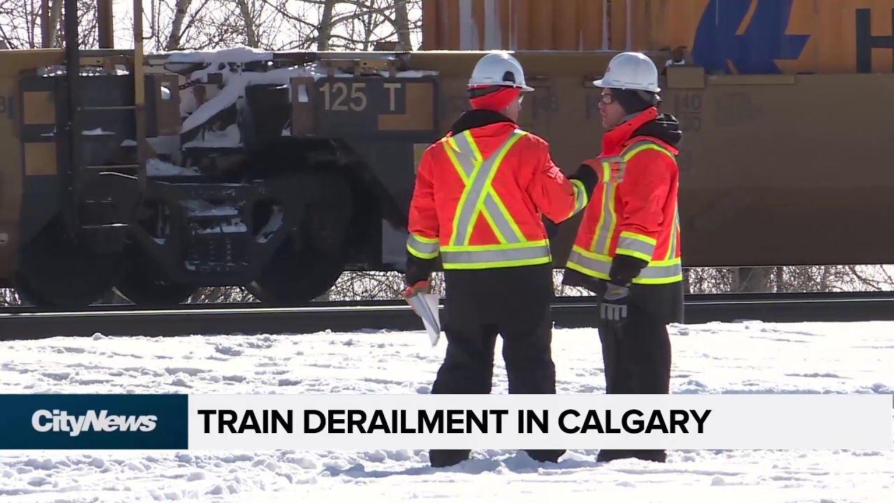 Train derailment in Calgary