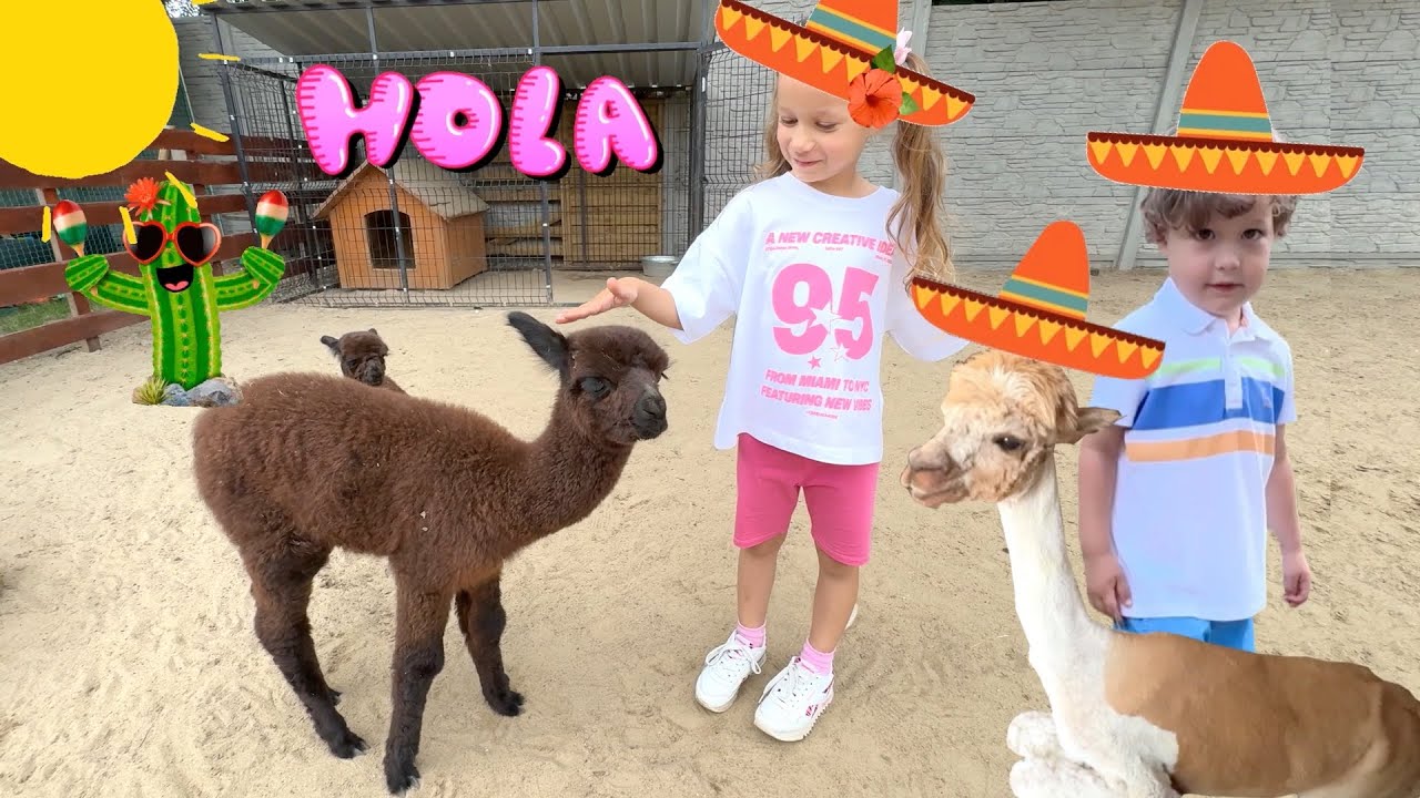 Justysia i Misio w krainie zwierząt! Alpaki, lamy i kapibara w Zwierzakowe Love 🦙✨
