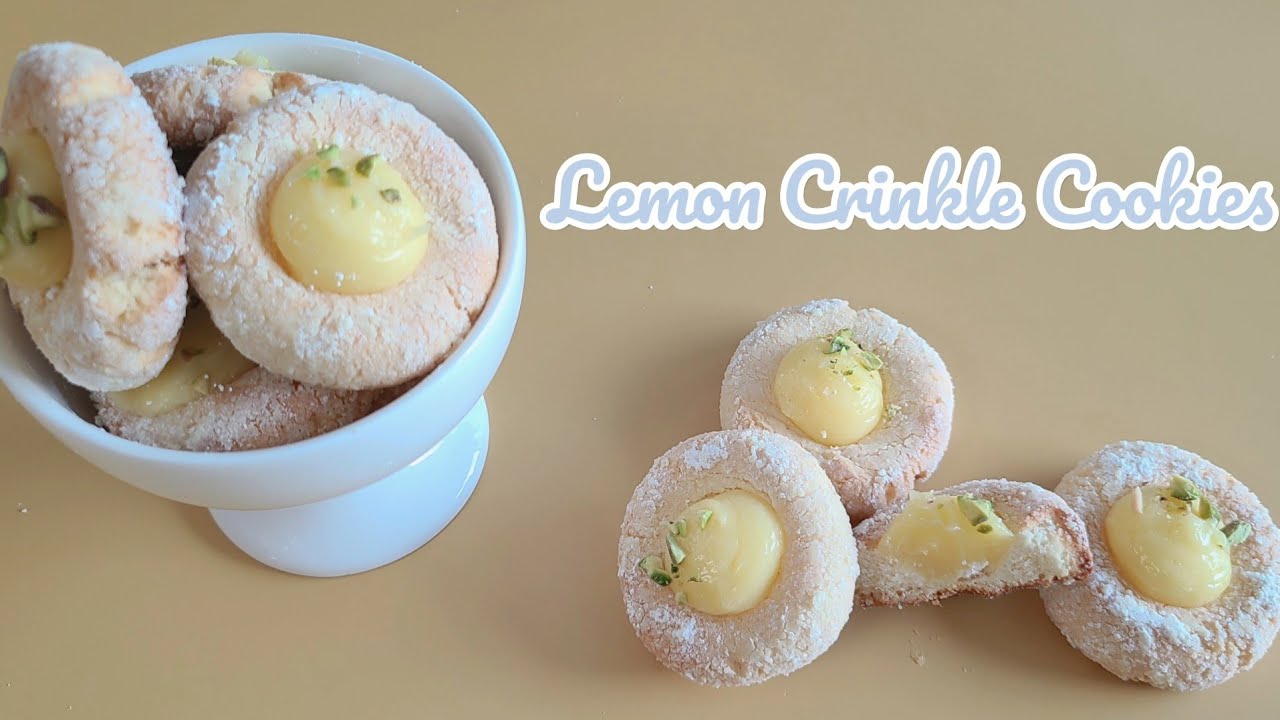 레몬크링클 쿠키 × 레몬커드🍋ㅣLemon Crinkle Cookies Recipe
