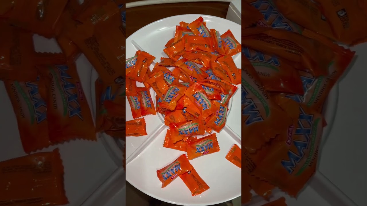 Asmr Maxx candy with Orange Flavour #asmr #satisfying #soundtrack #viralshorts #shorts #maxx