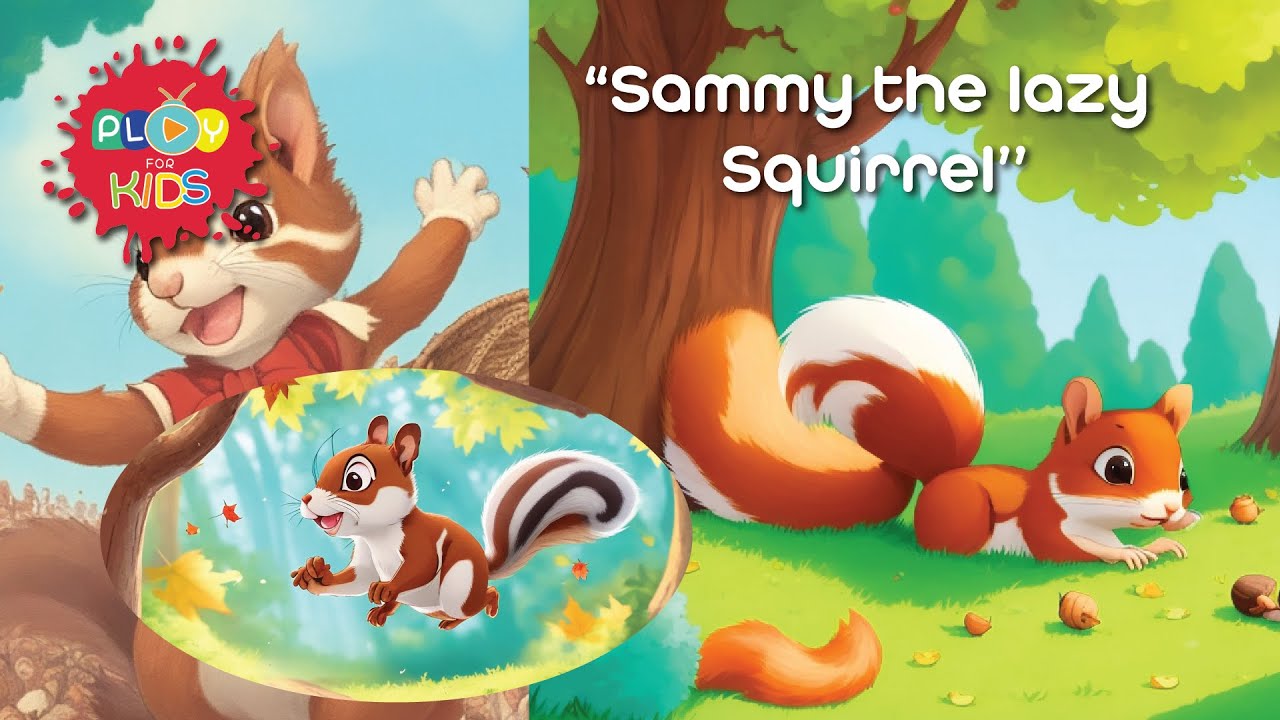 Sammy The Lazy Squirrel | Story On Laziness | Play For Kids