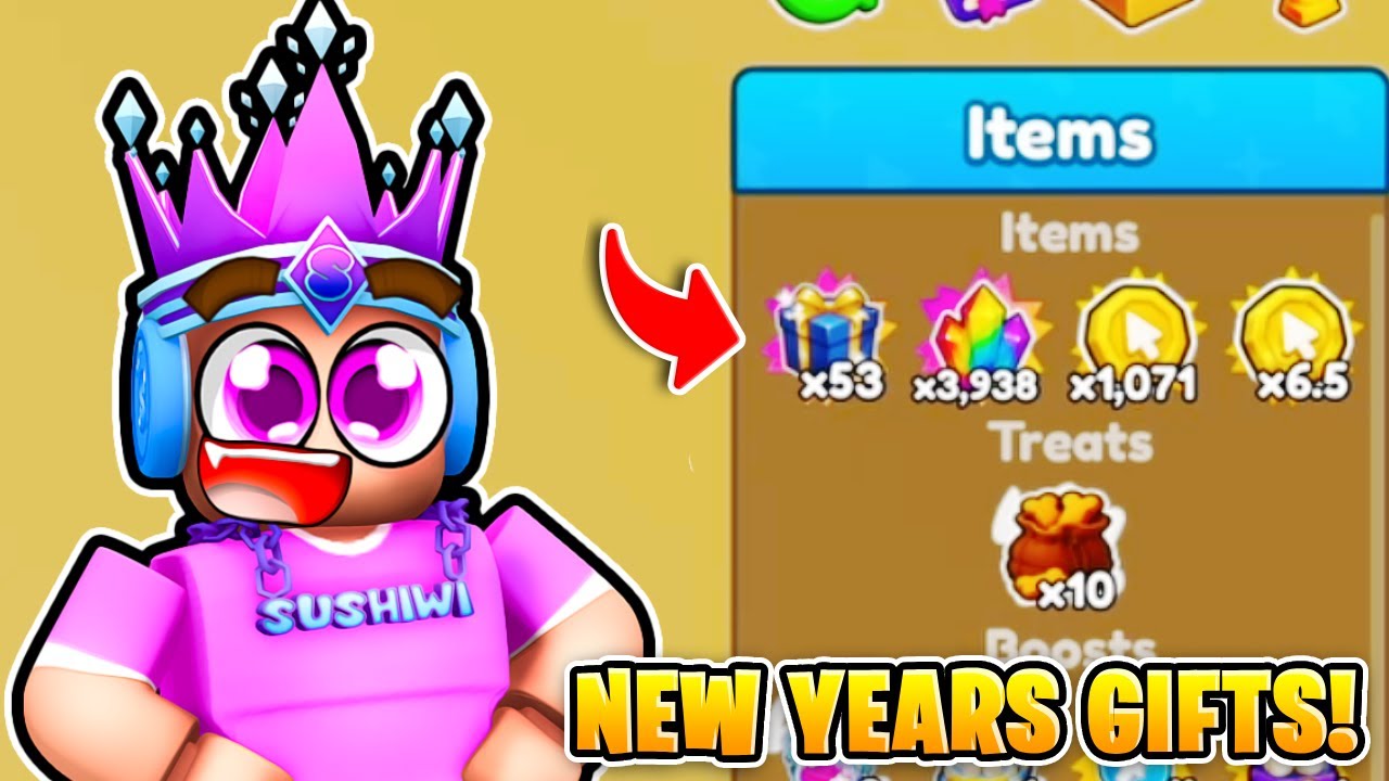 I Opened X50 NEW YEARS GIFTS & Got ?? In Roblox Tap Simulator...