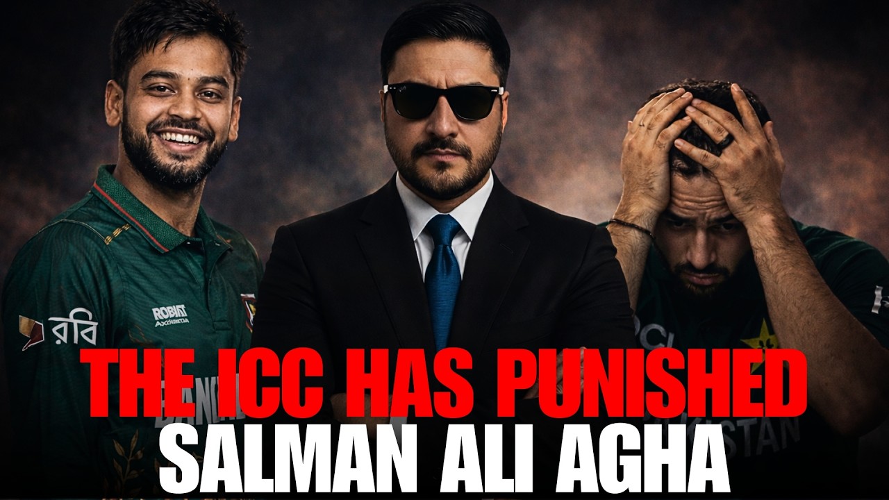 Pak batter Salman AliAgha reprimanded for breaching ICC Code of Conduc,2 Demerit Points and 50% Fine