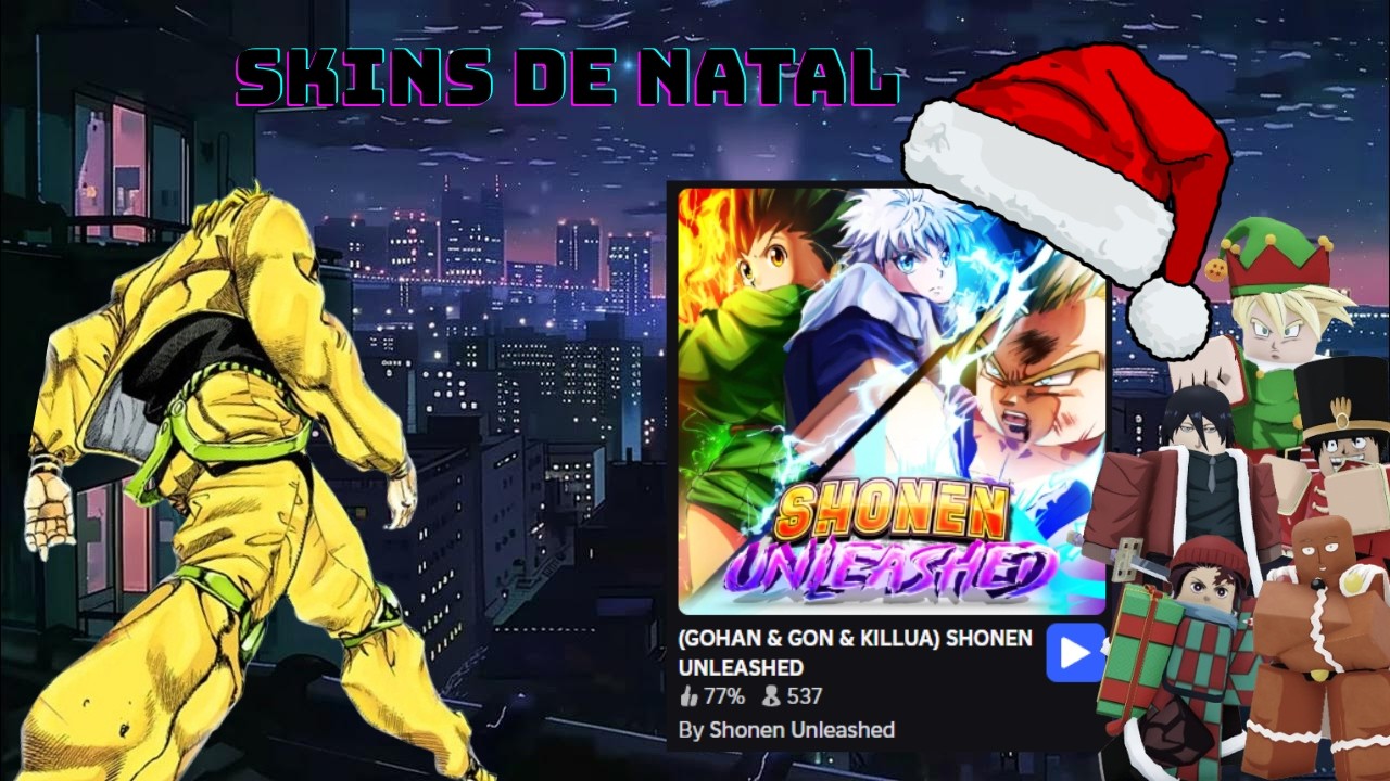 Tentando pegar alguma skin de Natal no Shonen Unleashed