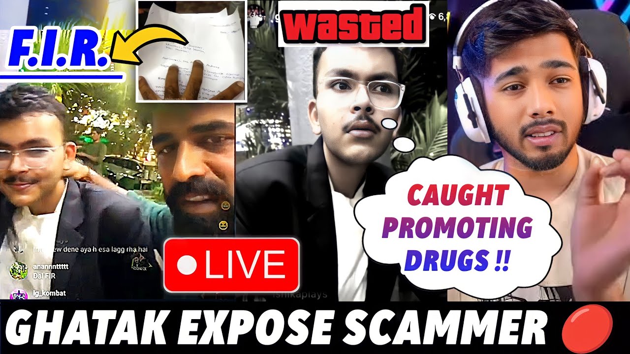 Scout React on Ghatak Matter ! Ghatak Caught Scammer on LIVE 🔴 Expose & Live Police F.I.R.