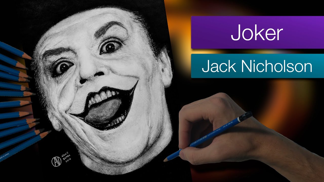 Joker (Jack Nicholson) - Batman 1989 - Speed Drawing