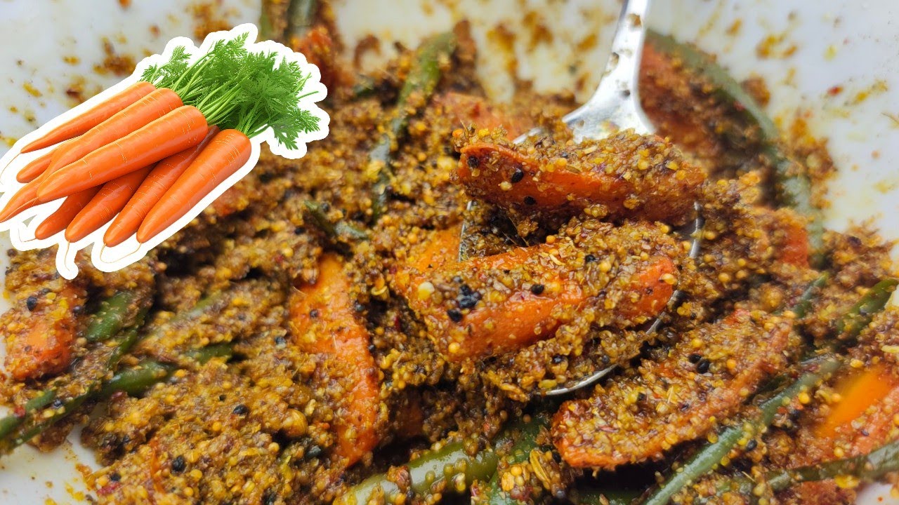 ঝাল ঝাল গাজর–কাঁচা মরিচের আচার 😋🔥 | Winter Special Homemade Achar Recipe | 