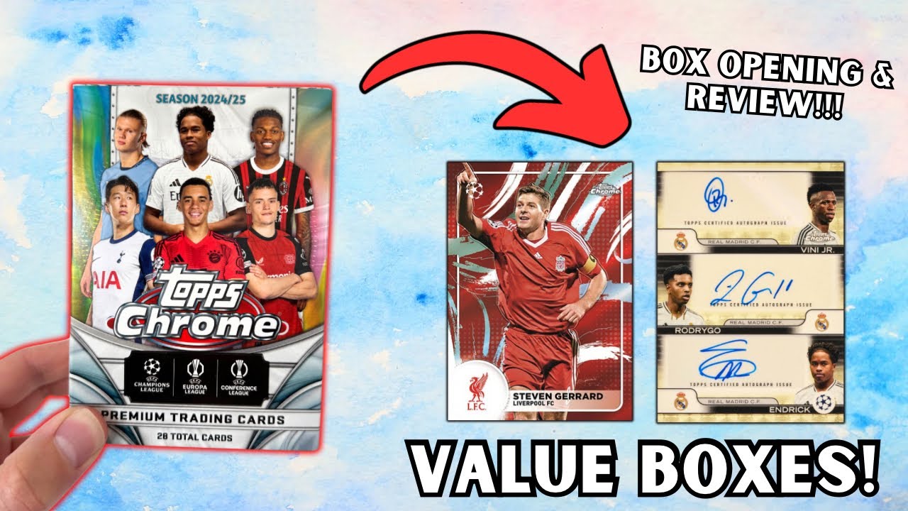 NEW! Topps Chrome UCC 2024/25 Value Box opening & review! TWO BOXES!