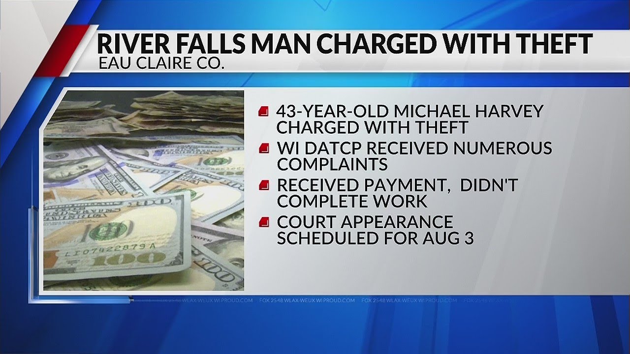 River Falls man steals over $64k from customers, charged with theft