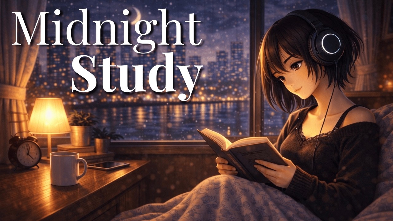 Relaxing Study Music 🌙 Cute Chill Focus BGM (1 час)