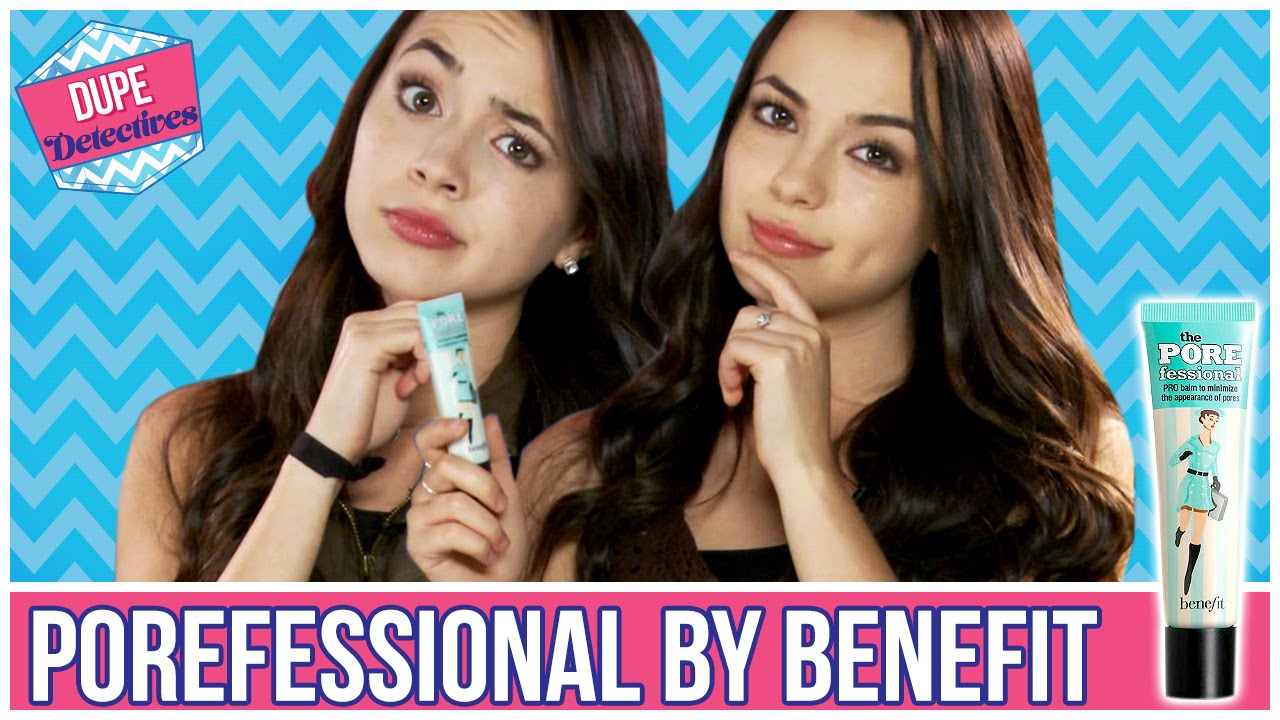 CHEAP POREFESSIONAL BY BENEFIT DUPE?! | Dupe Detectives w/ the Merrell Twins