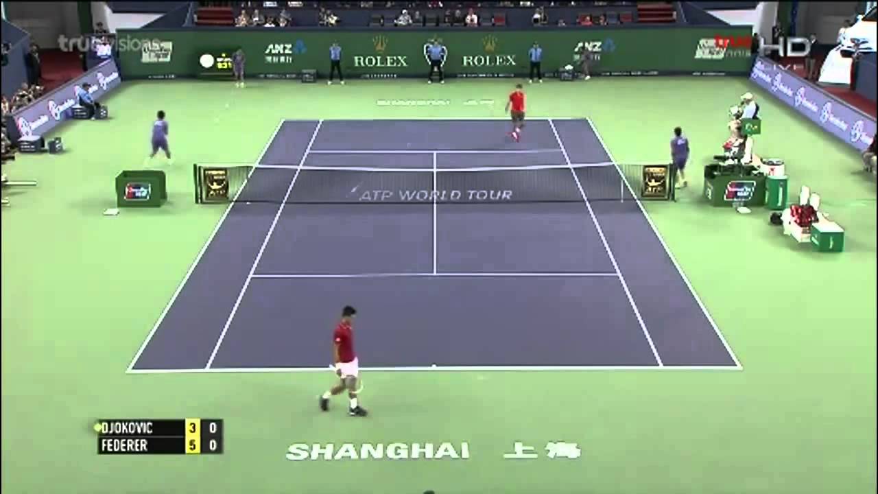 Federer vs Djokovic Shanghai 2014   Highlights HD
