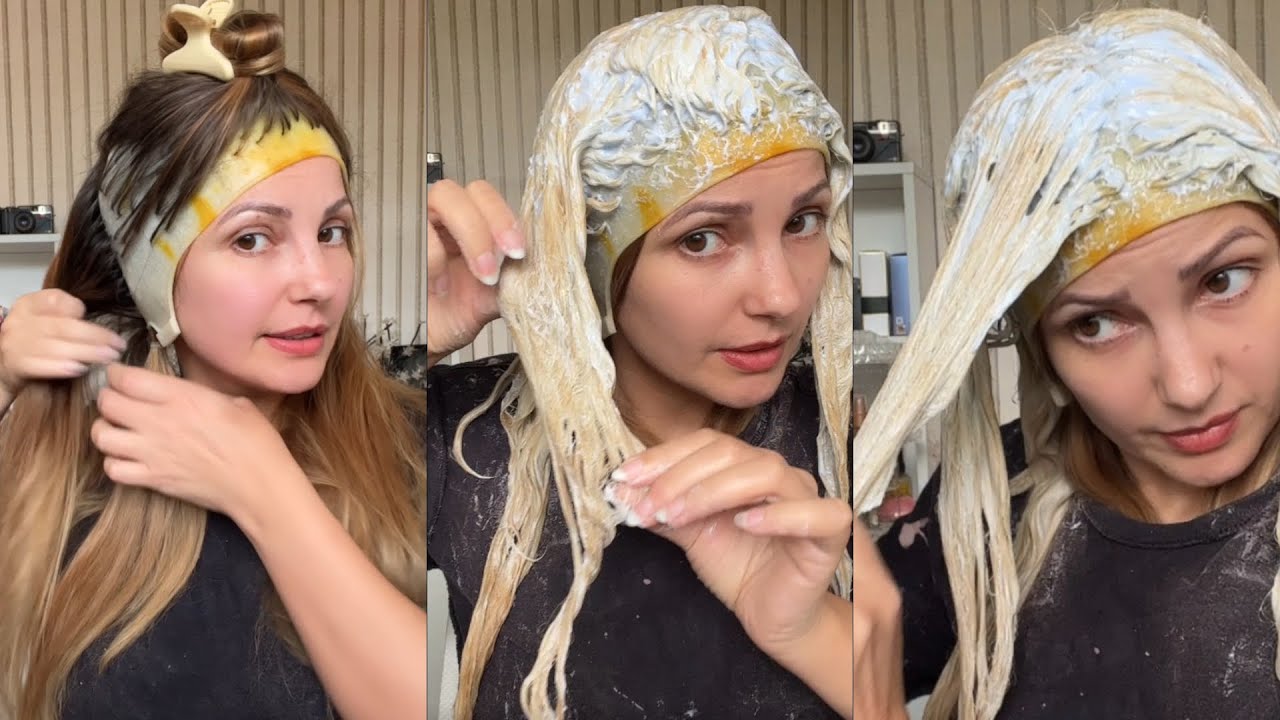 TÔ  LOIRA DE NOVO!! 🥳 {meu retoque de luzes) 