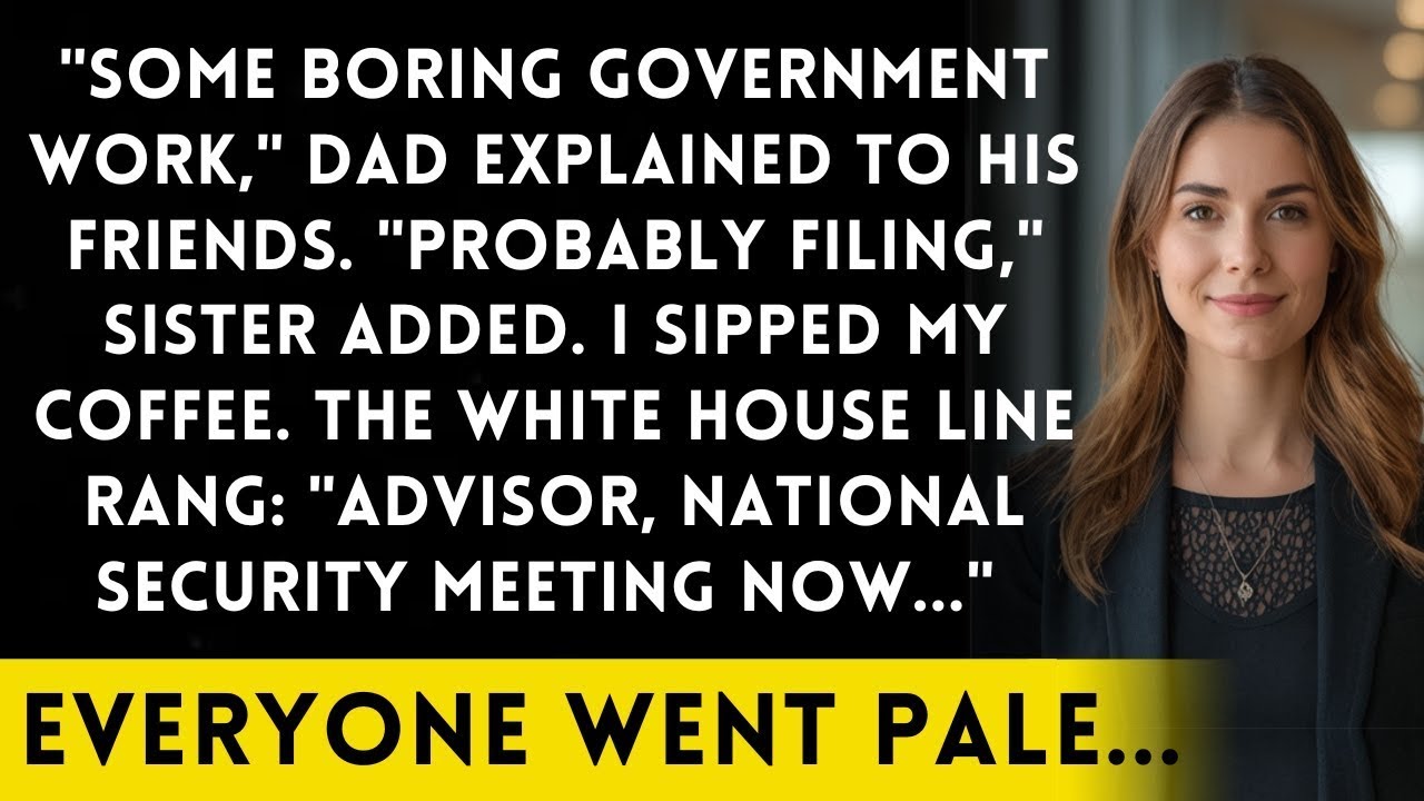 Family Dismissed My 'Government Job' - Until The President's Staff Called Their Advisor