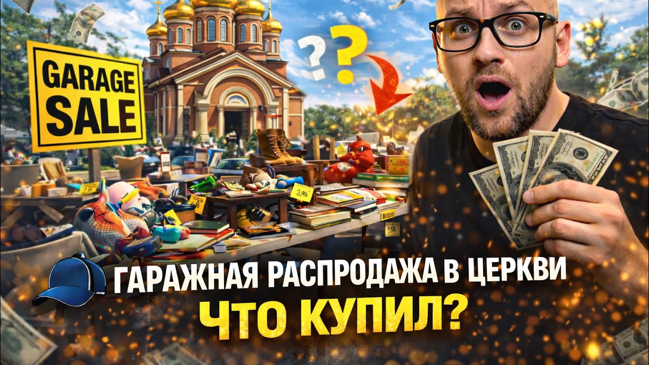 Гаражная распродажа в церкви. Закончилась интересными покупками 
