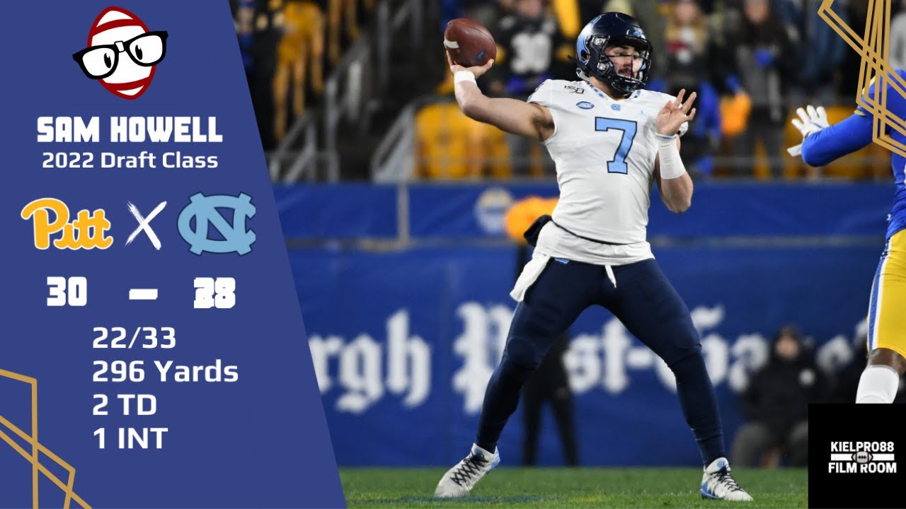 Sam Howell (North Carolina QB) vs Pitt (2021)