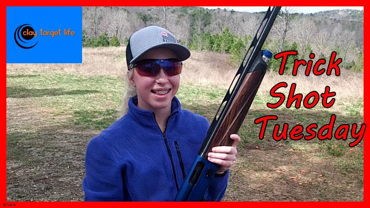 Trick Shot Tuesday Little Dirty  &  MEC 100E clay target machine