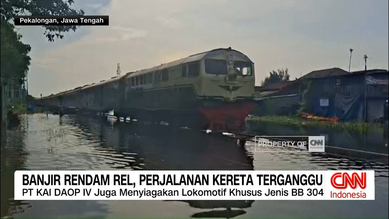 Banjir Rendal Rel, Perjalanan Kereta Terganggu