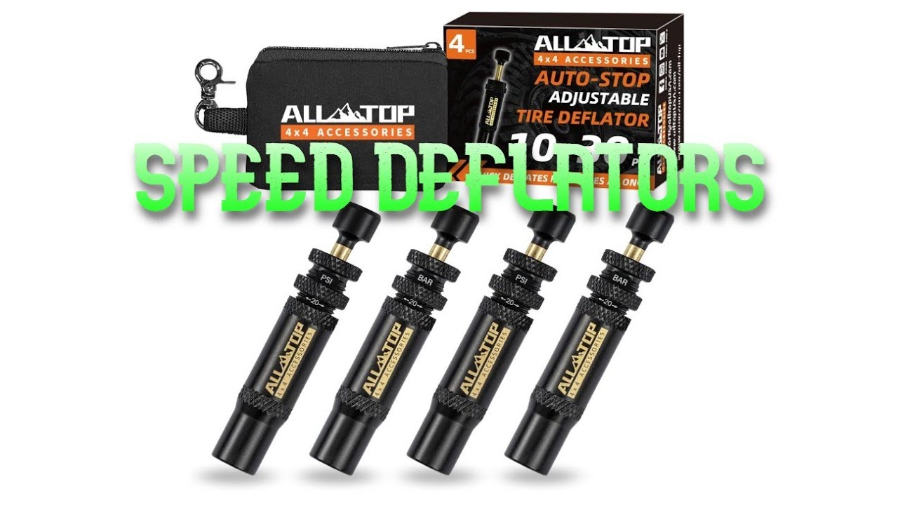Alltop tire speed deflators and Fanttik X9 Pro Portable Tire Inflator test