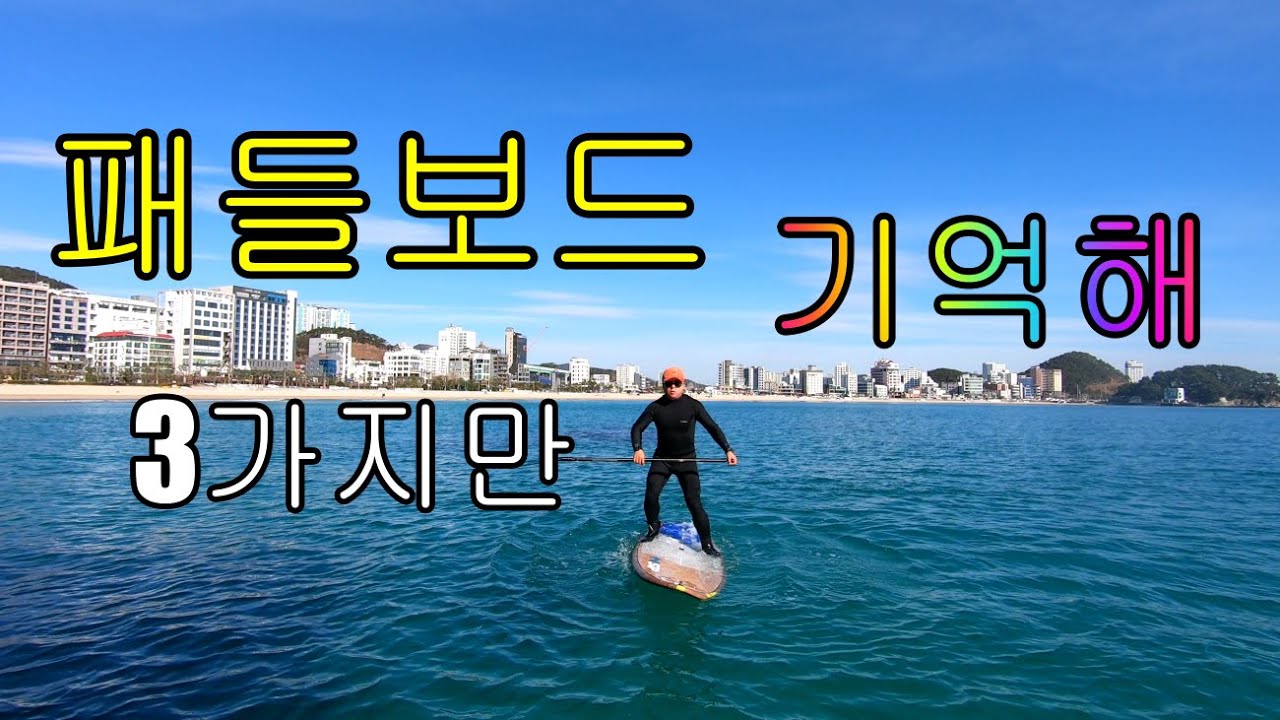 패들보드 3가지만 기억해 (2022/01/28)