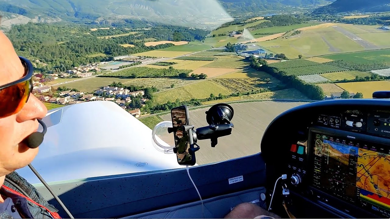 VL3 Landungen in Gap Tallard, Cockpit View