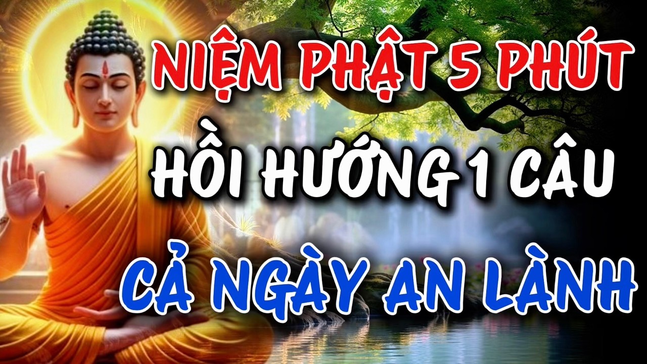 Mỗi Ngày Niệm Phật 5 Phút - Hồi Hướng 1 Câu - Cả Ngày May Mắn An Lành - Một Niệm Tâm Khai