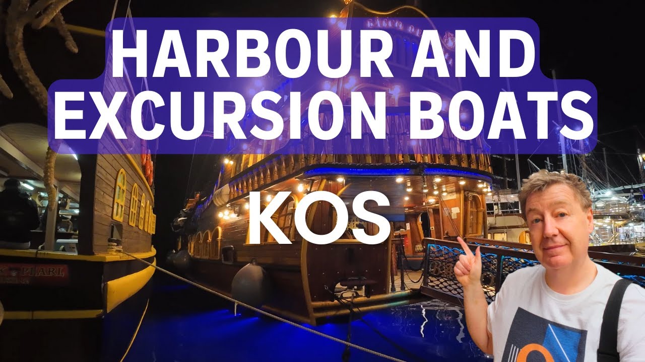 GREECE KOS Visit the unforgettable excursion boats in the harbour