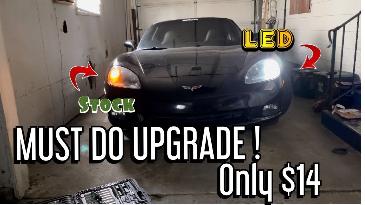 C6 Corvette | LED Running Light Upgrade | SO CLEAN ! | Step by Step | Link Down Below !