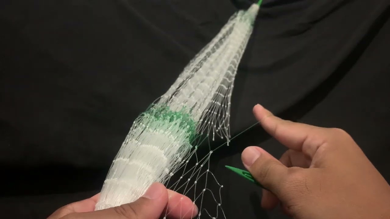CARA MEMBUAT JALA UDANG 1 1/2 INCI 5 METER PART 2