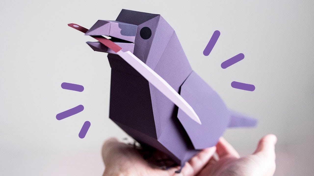 Crow Papercraft! | Instructions + Commentary