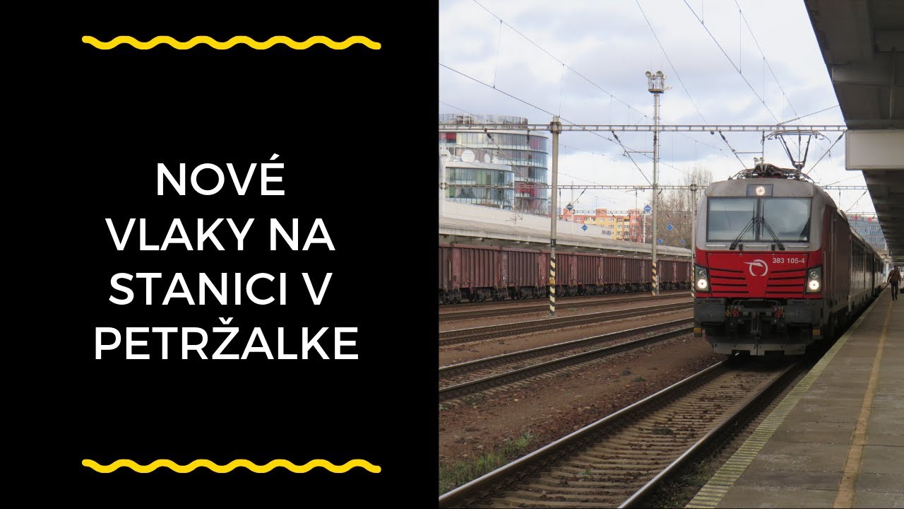 Nové vlaky IC 44 45 NA STANICI BRATISLAVA PETRŽALKA