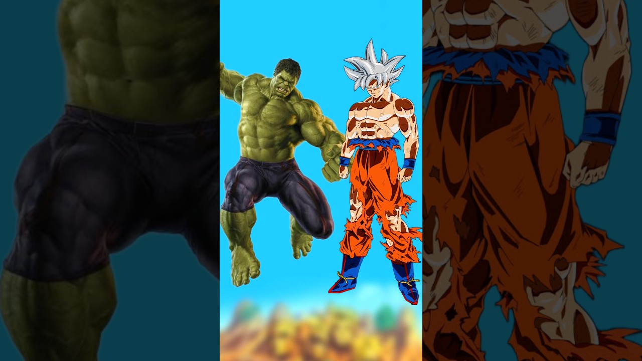 Hulk vs Goku | who is strong? #goku #hulk #dc #dbs #dbz #youtubeshorts #shorts #anime